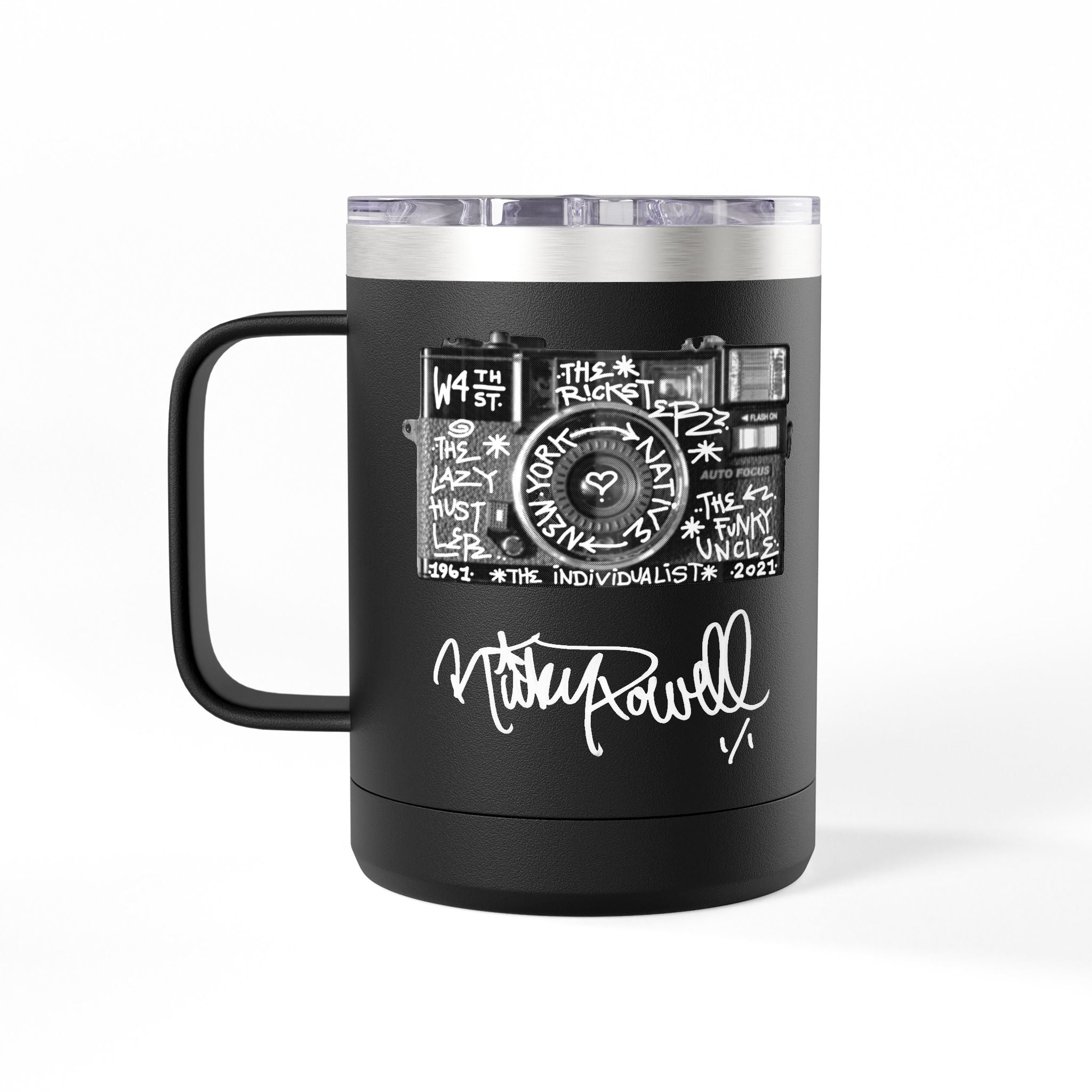 Camera Memorial - Coffee Camp Mug Tumbler, 15oz