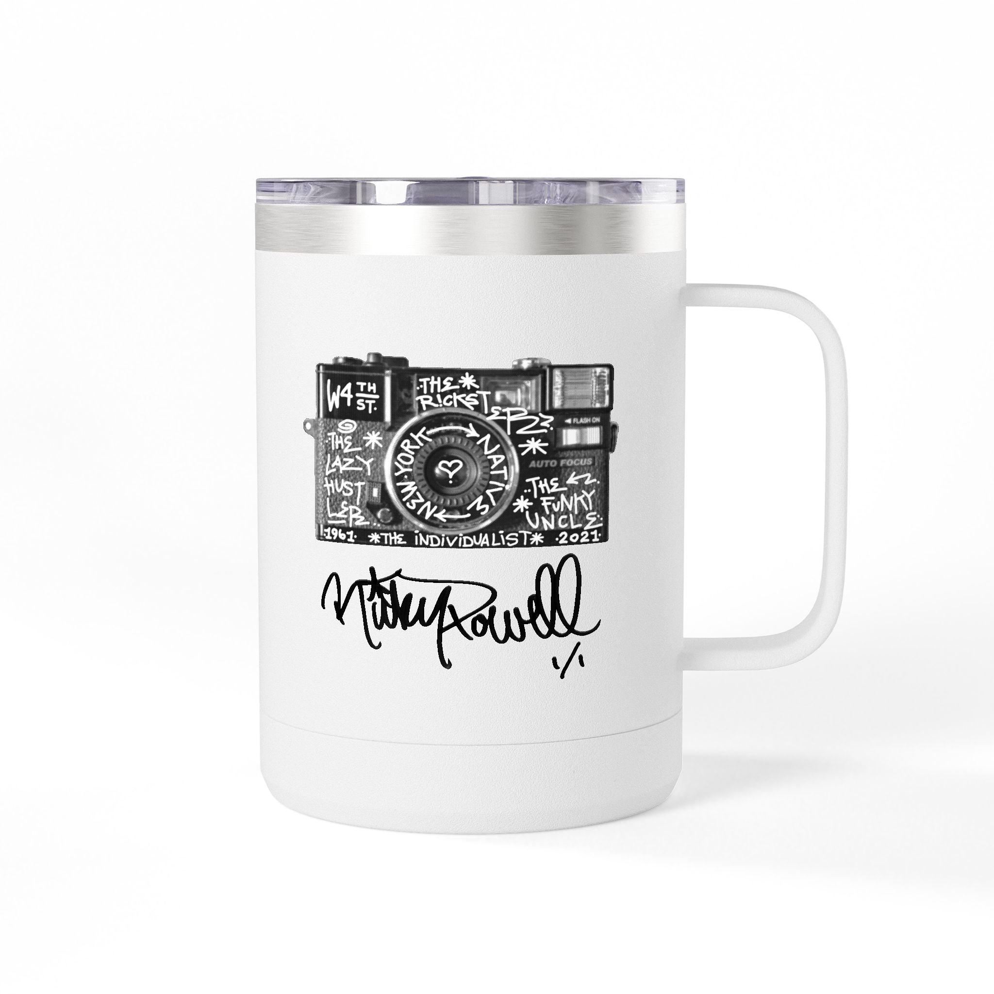 Camera Memorial - Coffee Camp Mug Tumbler, 15oz
