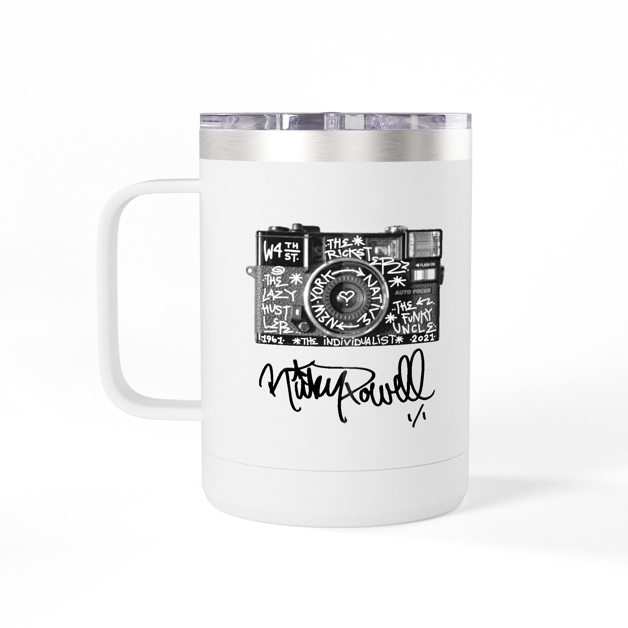 Camera Memorial - Coffee Camp Mug Tumbler, 15oz