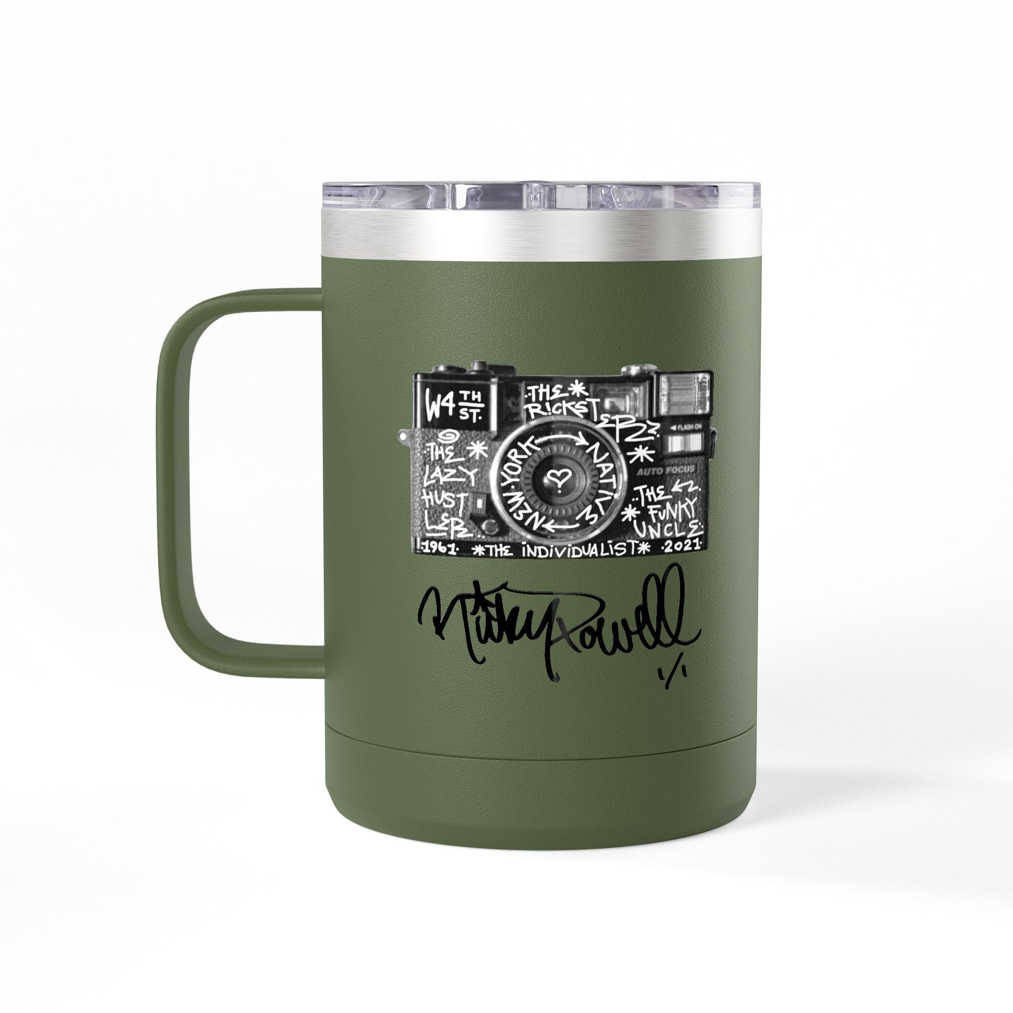 Camera Memorial - Coffee Camp Mug Tumbler, 15oz